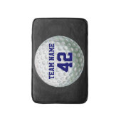 Tapis De Bain Boule de golf peinte avec le nom (Devant (Vertical))
