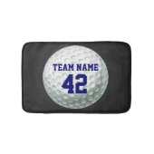 Tapis De Bain Boule de golf peinte avec le nom (Devant)