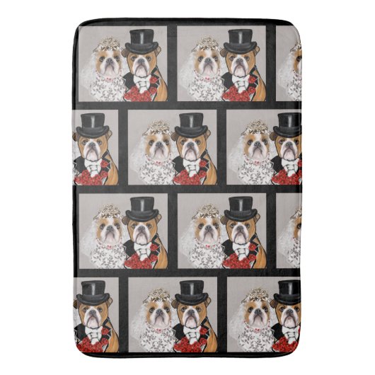 Tapis De Bain Bouledogue          (devant Vertical)