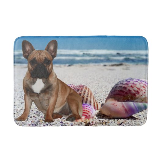 Tapis De Bain Bouledogue français été French Bulldog (Devant)