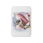 Tapis De Bain Bouledogue français maladie de Hirschsprung French (Devant (Vertical))