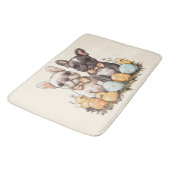 Tapis De Bain Bouledogues français de Pâques (Angle)