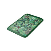 Tapis De Bain Boules de Noël vertes (Angle)