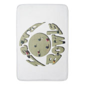 Tapis De Bain Boules de pelouse circulaires Nom Conception, (devant Vertical)
