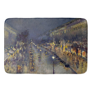 Tapis De Bain Boulevard Montmartre à Night Pissarro