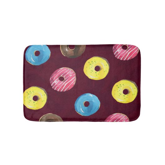 Tapis De Bain Boulons de rubis : Motif imperméable. (Devant)