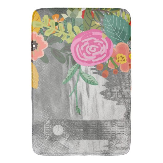 Tapis De Bain Bouquet de fleurs (devant Vertical)