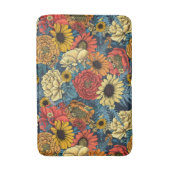 Tapis De Bain Bouquet de fleurs - roses, pivoines, marguerites e (Devant (Vertical))