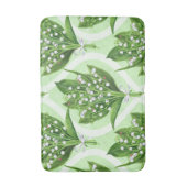Tapis De Bain Bouquet de lys de la vallée fleurs sur vert (Devant (Vertical))