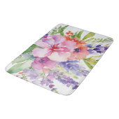 Tapis De Bain Bouquet floral aquarelle (Angle)