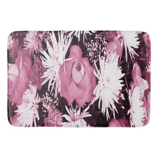 Tapis De Bain Bouquet rose (Devant)