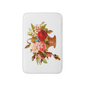 Tapis De Bain Bouquet Rose Décor (Devant (Vertical))