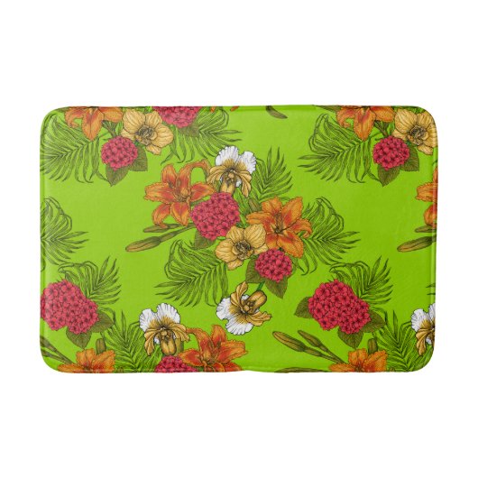 Tapis De Bain Bouquet tropical (Devant)