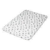 Tapis De Bain Bourgeons de fleurs roses (Angle)