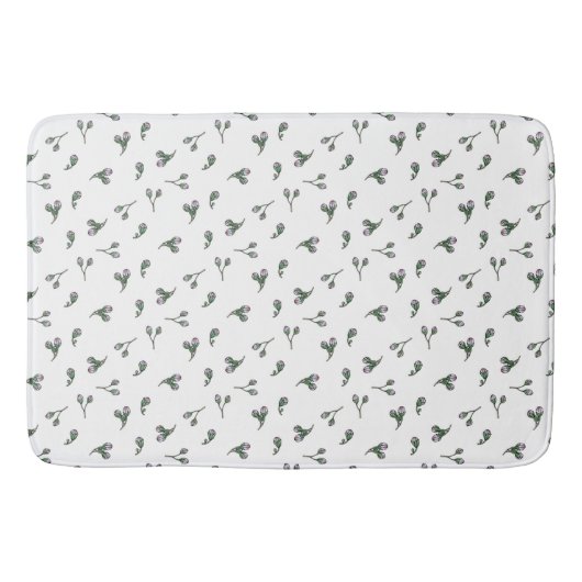 Tapis De Bain Bourgeons de fleurs roses (Devant)