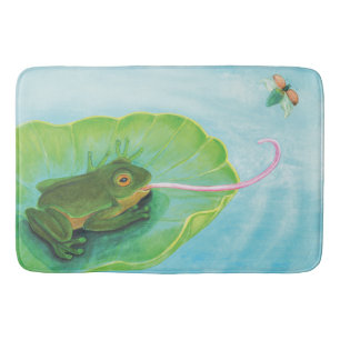Tapis De Bain Bouton de capture de grenouille