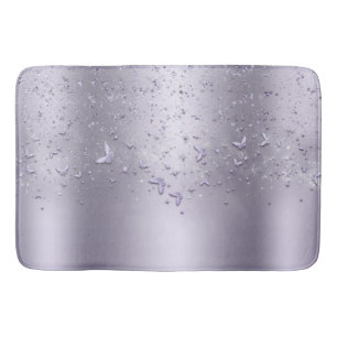 Tapis De Bain Bouton d'effervescence de Parties scintillant Lila
