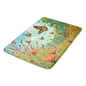 Tapis De Bain Bouton Fleur sauvage vibre Joy Design (Angle)