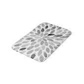 Tapis De Bain Boutons de brosse d'aquarelle - noir et blanc (Angle)