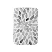 Tapis De Bain Boutons de brosse d'aquarelle - noir et blanc (Devant (Vertical))