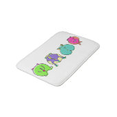 Tapis De Bain Boutons de hamster colorés (Angle)