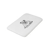Tapis De Bain Bouvier adorable (Angle)