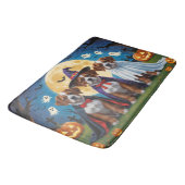Tapis De Bain Bouviers Des Flandres Chiens Citrouille Halloween (Angle)