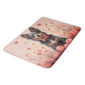 Tapis De Bain Bovins australiens avec des roses - Saint-Valentin (Angle)