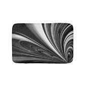 Tapis De Bain Bow noir et blanc Abstrait (Devant)