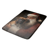Tapis De Bain Boxer avec Noël Festif du Père Noël (Angle)