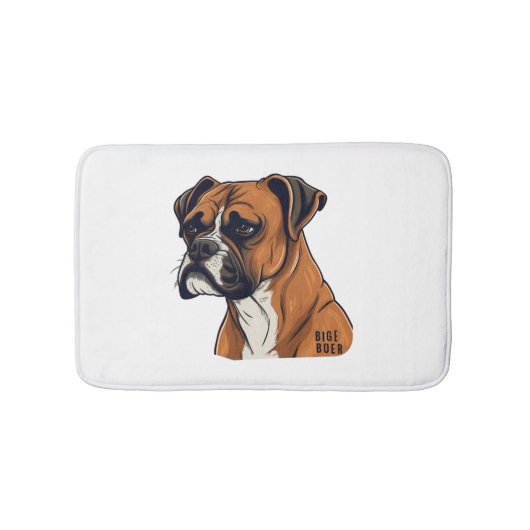 Tapis De Bain Boxer Bark Designs Punchy Graphic designs (Devant)