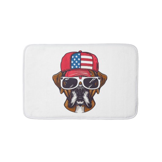 Tapis De Bain Boxer Dog USA (Devant)