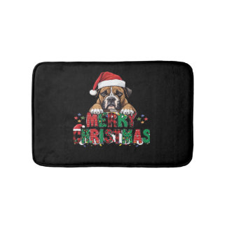 Tapis De Bain Boxer - Merry Christmas Dog Oversized T-Shirt