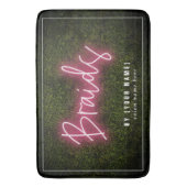 Tapis De Bain Braids Neon Boxwood Cosmetologue Salon de cheveux (devant Vertical)