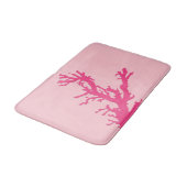 Tapis De Bain Branche de corail - nuances de corail rose (Angle)