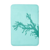 Tapis De Bain Branche de corail - turquoise et aqua (Devant (Vertical))