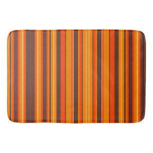 Tapis De Bain Branché Moderne Retro Vintage Stripes