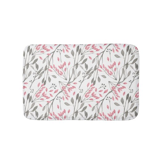 Tapis De Bain Branches d'aquarelle Mat de bain (Devant)