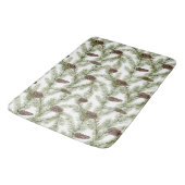 Tapis De Bain Branches de cônes de pin et de pin (Angle)