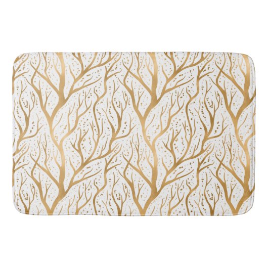 Tapis De Bain Branches de l'arbre d'or - modifier la couleur arr (Devant)