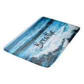 Tapis De Bain "Breathe" Hawaii Turquoise Blue Ocean Waves Photo (Angle)