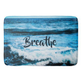 Tapis De Bain "Breathe" Hawaii Turquoise Blue Ocean Waves Photo (Devant)