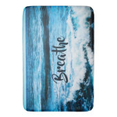 Tapis De Bain "Breathe" Hawaii Turquoise Blue Ocean Waves Photo (devant Vertical)