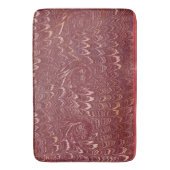 Tapis De Bain brick red marble print (devant Vertical)