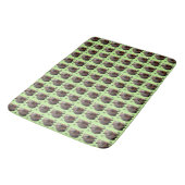 Tapis De Bain Brickwork Burrow : Une toile verte de Wombat, (Angle)