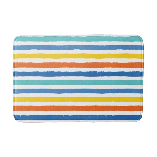 Tapis De Bain Bright Beach Striped Motif (Devant)