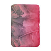 Tapis De Bain Bright Fun Rose Tropical Summer Palm Feuille (Devant (Vertical))