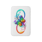 Tapis De Bain Bright infinity with rainbow butterfly (Devant (Vertical))