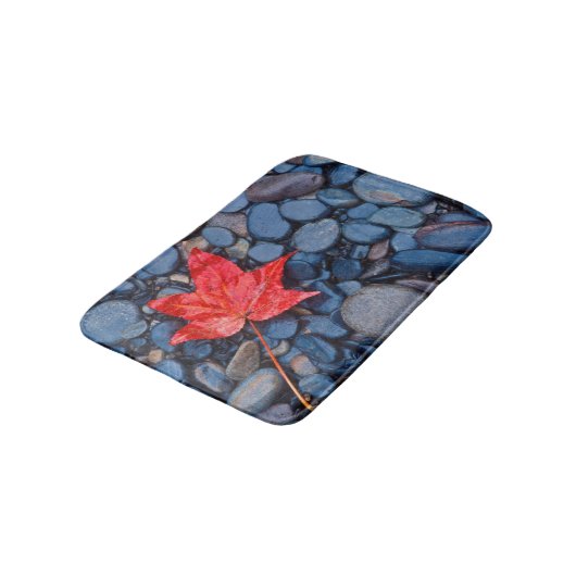 Tapis De Bain Bright Red Fall Leaf (Angle)