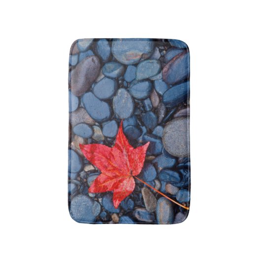 Tapis De Bain Bright Red Fall Leaf (Devant (Vertical))